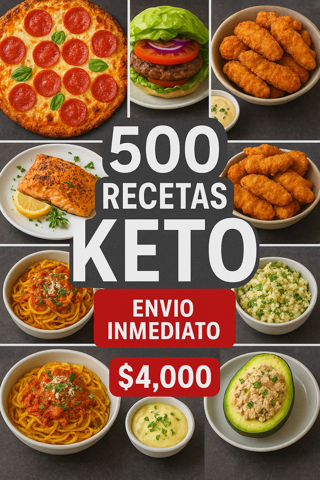 500 Keto-Rezepte: Cocina Saludable, Sencilla y Deliciosa